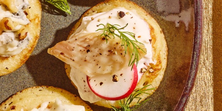 Blini’s met Ardense forel